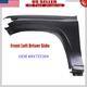 Front Driver Left Side Fender For 2023 2024 Chevrolet Colorado