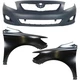 Bumper Cover Kit For 2009-2010 Toyota Corolla Front with Fenders Japan Built Bumper Cover Kit For 2009-2010 Toyota Corolla Front with Fenders Japan Built