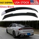 FOR 2025+ KIA K5 OPTIMA GLOSS BLK PSM TRUNK DUCKBILL WING + REAR ROOF SPOILER