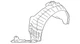 Genuine Nissan Fender Splash Shield 63840-4RA1D