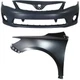 Bumper Kit For 2011-2013 Toyota Corolla Front For Models Made In Japan 2Pc Bumper Kit For 2011-2013 Toyota Corolla Front For Models Made In Japan 2Pc