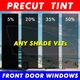 Precut Tint Front Two Door Windows Computer Cut Any Film Shade% for Lexus IS200T
