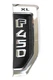 RH fender molding emblem logo chrome for 2017- 22 Ford F-450 Super Duty XL OEM