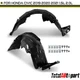2x Inner Fender Liner w/ Insulation Foam for Honda Civic 2019 2020 2021 Front