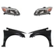 Headlight Kit For 2012 Honda Civic Driver and Passenger Side Assembly Halogen