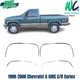 New Front & Rear Fender Trim Chrome Set of 4 For 88-2000 Chevy & GMC C/K Series