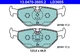 ATE 13.0470-3605.2 brake pad set, disc brake for BMW, MG, Rover, Saab