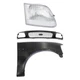 Grille For 97-1998 Ford F-150 Mesh with RH Fender with Wheel Arch Holes Kit