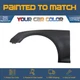 For 2020-2021 AUDI A4, Left Fender (Driver Side); SEDAN Painted to Match
