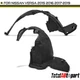 2x PP Inner Fender Liners Splash Guard Shield for Nissan Versa 2015-2019 Front