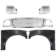 Grille For 1999-2003 Ford F-150 Chrome w/ LH RH Fenders w/ Wheel Arch Holes Kit