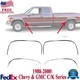 Front & Rear Fender Trim Chrome Set of 4 For 1988-2000 Chevy and GMC C/K Series