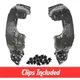 Left & Right Side Fender Liner Set w/ Clips For 2019-2021 Honda Civic Sedan