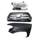 Grille For 16 2017 Toyota Tacoma Chrome/Black with Left Fender and Headlight Kit