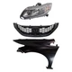 Headlight Kit For 2013-2015 Honda Civic Driver Side Assembly Halogen HF/LX/SE