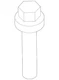 Genuine BMW Diagonal Brace Rear Bolt 51-71-6-966-566