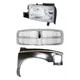 Grille Kit Fits 2002 Dodge Ram 1500 Horizontal Bar with RH Fender and Headlight Grille Kit Fits 2002 Dodge Ram 1500 Horizontal Bar with RH Fender and Headlight