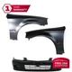 Bumper Front Cover + Fenders Kit For 1999-2000 Honda Civic