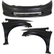 Front Bumper Cover + Fender Kit For 2012 Honda Civic DX HF LX Sedan