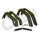 Crown Black Plastic Fender Flare Kit 6 Piece Kit for 1997-2006 Jeep Wrangler TJ