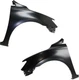 CAPA For 2016-2019 Sentra Fender Front Primed Steel SET PAIR