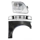 Grille Kit For 1997-98 Ford F-150 Cross Bar with RH Fender with Wheel Arch Holes