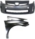 Front Bumper Cover Assembly for Toyota Prius 2010-2011, 2-Piece Kit, Primed Front Bumper Cover Assembly for Toyota Prius 2010-2011, 2-Piece Kit, Primed