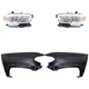 Headlights + Fender Kit Halogen For 2016-2018 Toyota Tacoma