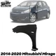 Front Fender Left Driver Side For 2014-2020 Mitsubishi Mirage MI1240178 Front Fender Left Driver Side For 2014-2020 Mitsubishi Mirage MI1240178