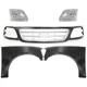 Grille For 1999-2003 Ford F-150 PTM Cross Bar with Left and Right Fenders Kit