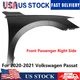 Black Fender Passenger Side Primed Steel For 2020-2022 Volkswagen Passat Black Fender Passenger Side Primed Steel For 2020-2022 Volkswagen Passat