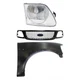 Grille For 1999-2003 Ford F-150 PTM Honeycomb with RH Fenders and Headlight Kit