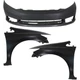 Front Bumper Cover + Fender Primed Left & Right Side For 2012 Honda Civic