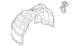 Genuine Audi Fender Liner 8K0-821-172-P