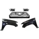 Grille Kit For 2016-17 Toyota Tacoma with Left and Right Fenders and Headlights Grille Kit For 2016-17 Toyota Tacoma with Left and Right Fenders and Headlights