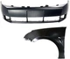 Front Bumper Cover for 2008-2011 Ford Focus, 2-Piece Kit with Left (Driver) Side Front Bumper Cover for 2008-2011 Ford Focus, 2-Piece Kit with Left (Driver) Side