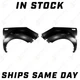 NEW Primered Front RH/LH Side Fender 2-PC Kit for 2014-2019 Kia Soul w/ Molding