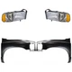 Fender and Headlight Kit Fits 2002 Dodge Ram 1500 Primed Left and Right Fender and Headlight Kit Fits 2002 Dodge Ram 1500 Primed Left and Right