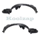 For 11-14 Impreza Front Splash Shield Inner Fender Liner Panel Plastic SET PAIR