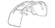 Genuine GM Front Passenger Side Wheelhouse Liner 84869178 Genuine GM Front Passenger Side Wheelhouse Liner 84869178