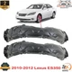 Front Fender Liner Left Driver & Right Passenger Side For 2010-2012 Lexus ES350 Front Fender Liner Left Driver & Right Passenger Side For 2010-2012 Lexus ES350