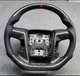 Ford F150 old model steering wheel replaced with carbon fiber model