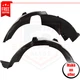 Front Fender Liners Set 2pc plastic left right for 14-17 Chevrolet Equinox LS,LT