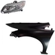 Headlight Kit For 2013-2015 Honda Civic Driver Side with 1 Fender 33150TR0A51