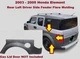 03 04 05 Honda Element Rear Left Driver Side Fender Flare Cladding Molding OEM