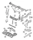 Genuine Mopar Front Side Rail Reinforcement Left 4724475af Genuine Mopar Front Side Rail Reinforcement Left 4724475af