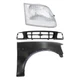 Fender and Headlight Kit For 97-98 Ford F-150 F-250 Primed Passenger Side