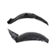 For Infiniti Q40 2015 Fender Liners Driver and Passenger Side Front Section Pair