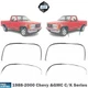 Front&Rear Fender Chrome Trim Moldings LH&RH For 1988-2000 Chevy &GMC C/K Series