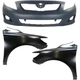 Bumper Cover Kit For 2009-2010 Toyota Corolla Front Japan Built Models Bumper Cover Kit For 2009-2010 Toyota Corolla Front Japan Built Models